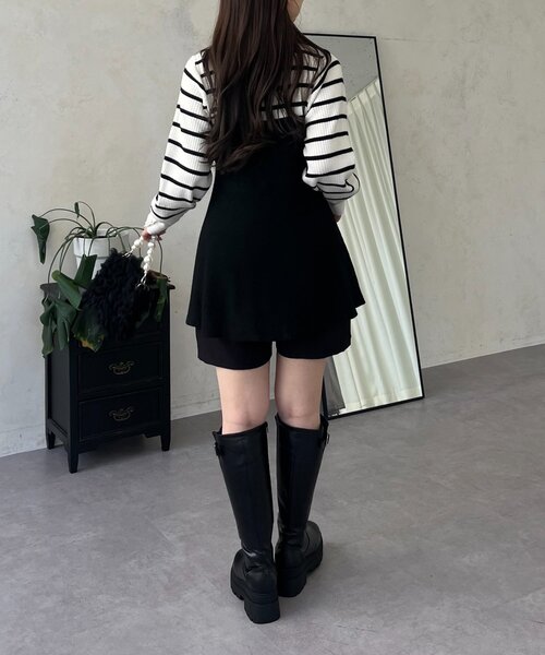 prose verse（プロズヴェール）の「ペプラムビスチェドッキングニット（ニット/セーター・レディース・アイボリー/グレー/ホワイト系その他・MEDIUM/LARGE）」の14枚目の写真