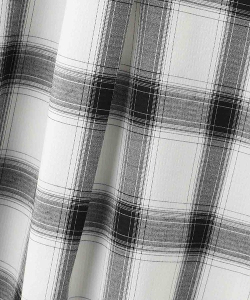 Mac-House(マックハウス)の「milli de l'air Key-Neck Check Blouse/キーネックチェックブラウス(シャツ/ブラウス・レディース・ブラック/オフホワイト・M)」の15枚目の写真