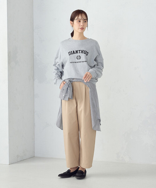COMME CA ISM(コムサイズム)の「カレッジロゴスウェット(スウェット・レディース・ネイビー/グレー・SMALL/MEDIUM/LARGE/X-LARGE)」の10枚目の写真