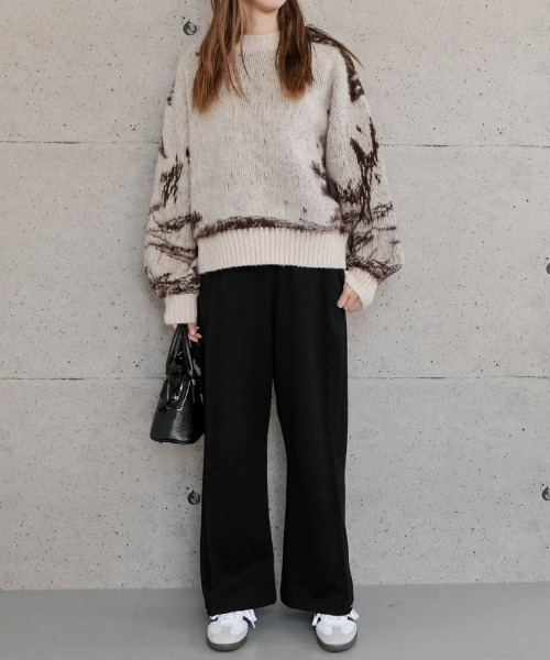 アニュアンス セール】ニュアンス柄ニットトップス（ニット/セーター