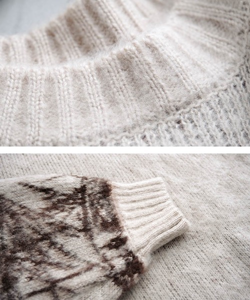 セール】ニュアンス柄ニットトップス（ニット/セーター
