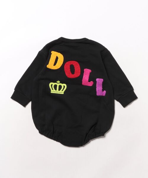 BABYDOLL(ベビードール)の「サガラワッペンロンパース 1054B(ロンパース・キッズ・ブラック/アッシュグレー・9(27cm))」の3枚目の写真