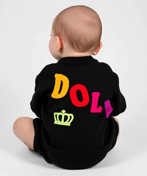 BABYDOLL(ベビードール)の「サガラワッペンロンパース 1054B(ロンパース・キッズ・ブラック/アッシュグレー・9(27cm))」の5枚目の写真