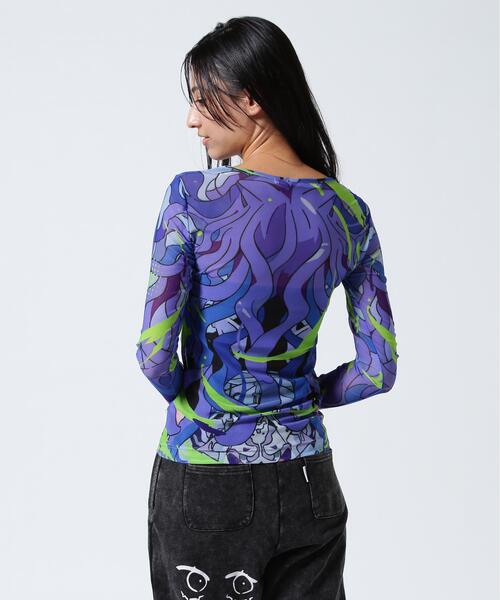 anna sui nyc（アナ スイ エヌ ワイ シー）の「anna sui nyc/アナ スイ エヌワイシー/『×寺田てら』TERAシアートップス/15210342（Tシャツ/カットソー・レディース・ピンク/ブルー・F）」の15枚目の写真