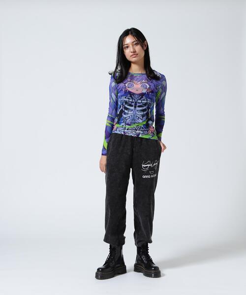 anna sui nyc（アナ スイ エヌ ワイ シー）の「anna sui nyc/アナ スイ エヌワイシー/『×寺田てら』TERAシアートップス/15210342（Tシャツ/カットソー・レディース・ピンク/ブルー・F）」の16枚目の写真