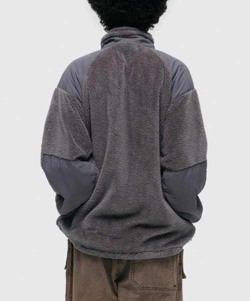 WILD THINGS（ワイルドシングス）の「【WILD THINGS】LEVEL3 SHAGGY JACKET WT252-26（ブルゾン・メンズ・ブラック/グレー・S/M/L/XL）」の4枚目の写真