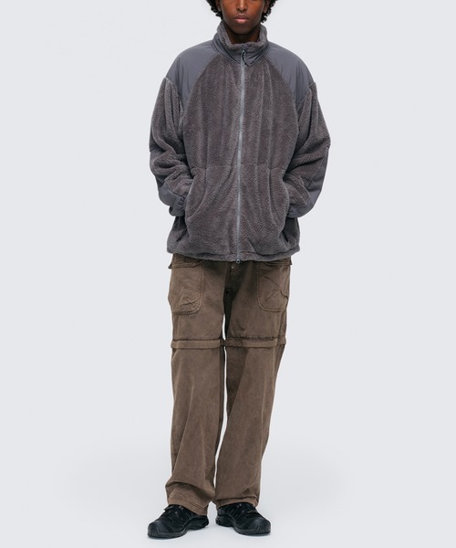 WILD THINGS（ワイルドシングス）の「【WILD THINGS】LEVEL3 SHAGGY JACKET WT252-26（ブルゾン・メンズ・ブラック/グレー・S/M/L/XL）」の5枚目の写真