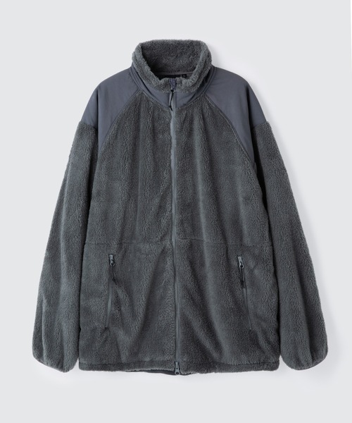 WILD THINGS（ワイルドシングス）の「【WILD THINGS】LEVEL3 SHAGGY JACKET WT252-26（ブルゾン・メンズ・ブラック/グレー・S/M/L/XL）」の6枚目の写真