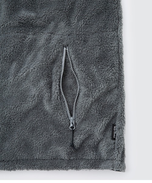 WILD THINGS（ワイルドシングス）の「【WILD THINGS】LEVEL3 SHAGGY JACKET WT252-26（ブルゾン・メンズ・ブラック/グレー・S/M/L/XL）」の8枚目の写真