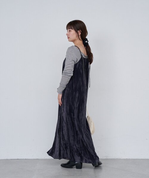 ♡RHC♡ベロアキャミ　ネイビー こんにちは·͜· ♡ ワークマンプラス2直方店です。 本日は、2way仕様で