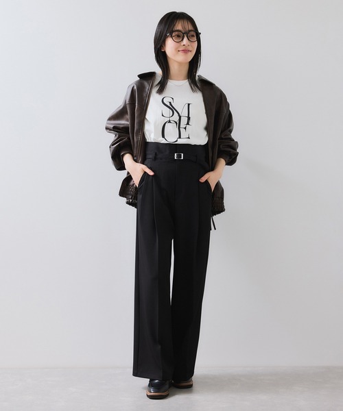 VIS(ビス)の「フォト&ロゴアソートロングスリーブTシャツ(Tシャツ/カットソー・レディース・ホワイト/ホワイト系その他/ベージュ・FREE)」の22枚目の写真