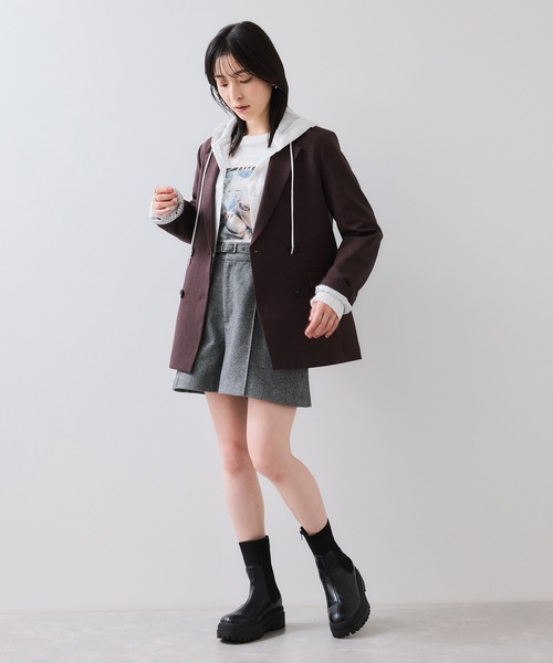 VIS(ビス)の「フォト&ロゴアソートロングスリーブTシャツ(Tシャツ/カットソー・レディース・ホワイト/ホワイト系その他/ベージュ・FREE)」の10枚目の写真
