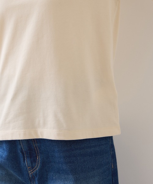 VIS(ビス)の「フォト&ロゴアソートロングスリーブTシャツ(Tシャツ/カットソー・レディース・ホワイト/ホワイト系その他/ベージュ・FREE)」の12枚目の写真