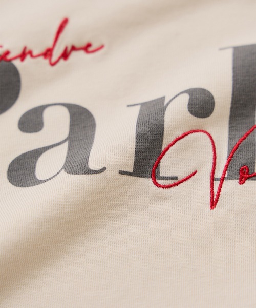 VIS(ビス)の「フォト&ロゴアソートロングスリーブTシャツ(Tシャツ/カットソー・レディース・ホワイト/ホワイト系その他/ベージュ・FREE)」の18枚目の写真