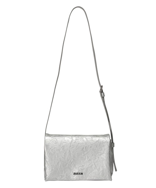 ZUCCa / EMBOSSバッグ / ショルダーバッグシルバー