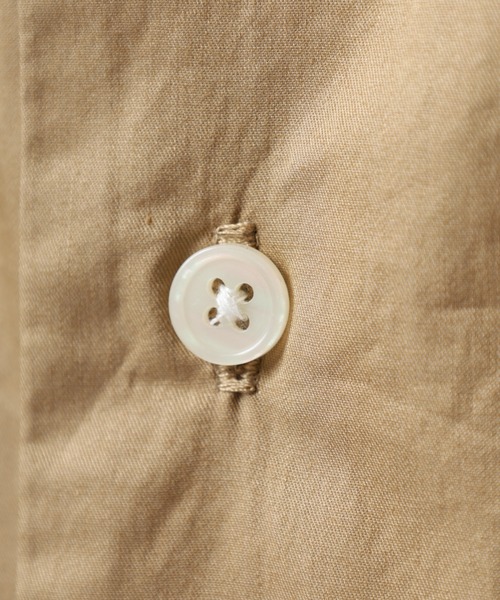 OMNES（オムネス）の「OMNES Another Edition 製品洗いタイプライターワークシャツ 長袖シャツ（シャツ/ブラウス・メンズ・カーキ/ベージュ・L/M）」の4枚目の写真