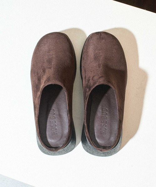 ROSE BUD(ローズバッド)の「CLOG SHOES(スリッポン・レディース・ブラウン/ブラック・36/37/38)」の1枚目の写真