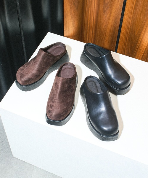 ROSE BUD(ローズバッド)の「CLOG SHOES(スリッポン・レディース・ブラウン/ブラック・36/37/38)」の3枚目の写真