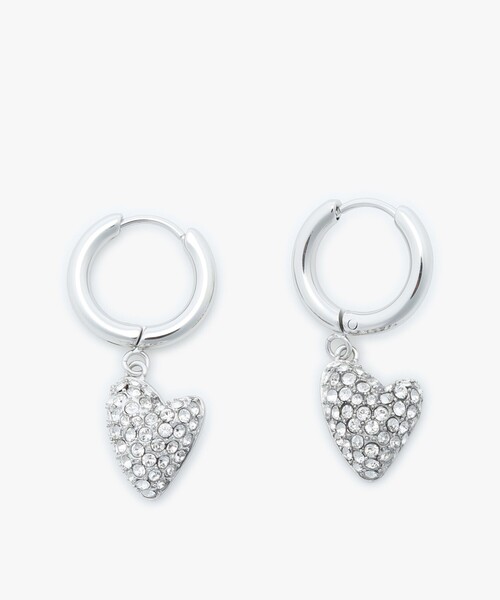 agnes b. シルバーフープピアス キラキラピアスドイヤリング（ピアス（両耳用））｜To b. by agnes b
