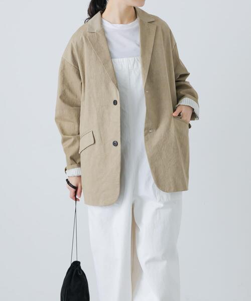 かぐれ リネンテーラードジャケット 美品 かぐれ（カグレ）の「リネンテーラードジャケット（テーラード