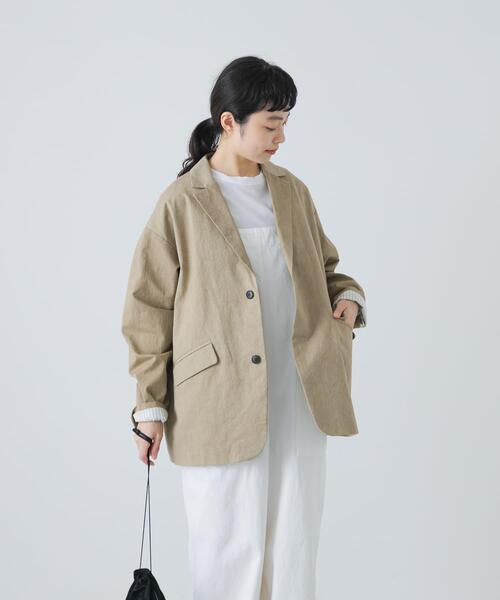 かぐれ(カグレ)の「Tailored jacket w/lining(その他アウター・レディース・ブラック/ベージュ・FREE)」の3枚目の写真