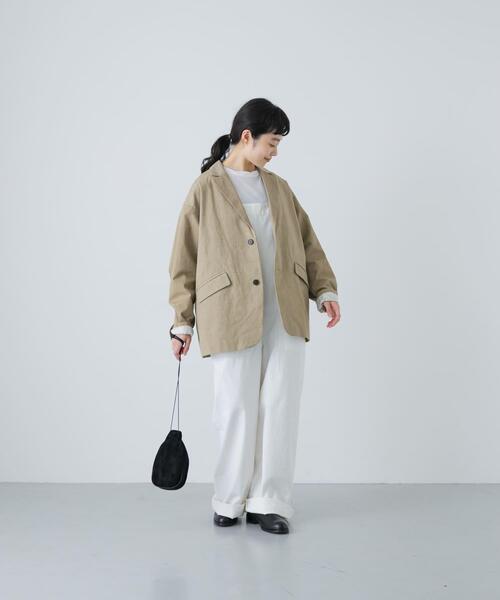 かぐれ(カグレ)の「Tailored jacket w/lining(その他アウター・レディース・ブラック/ベージュ・FREE)」の5枚目の写真