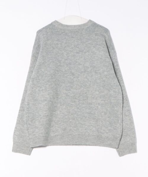 coca（coca）（コカ）の「モヘヤ風アソートロゴニットトップス（ニット/セーター・メンズ・ライトベージュ/ブルー/グリーン/ライトグレー・L/M/XL）」の5枚目の写真