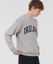 モヘヤ風アソートロゴニットトップス