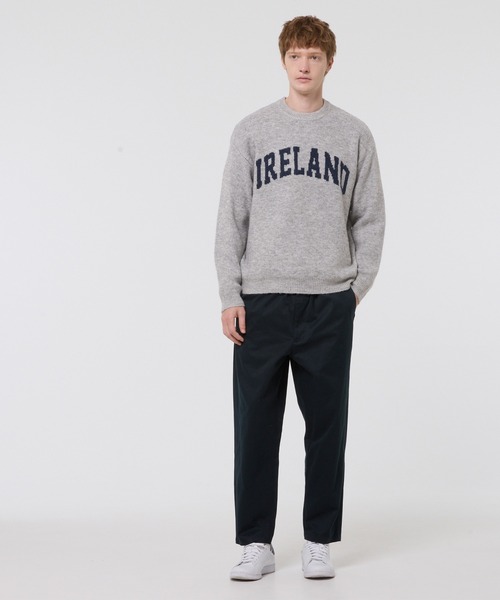 coca（coca）（コカ）の「モヘヤ風アソートロゴニットトップス（ニット/セーター・メンズ・ライトベージュ/ブルー/グリーン/ライトグレー・L/M/XL）」の6枚目の写真