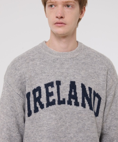 coca（coca）（コカ）の「モヘヤ風アソートロゴニットトップス（ニット/セーター・メンズ・ライトベージュ/ブルー/グリーン/ライトグレー・L/M/XL）」の9枚目の写真