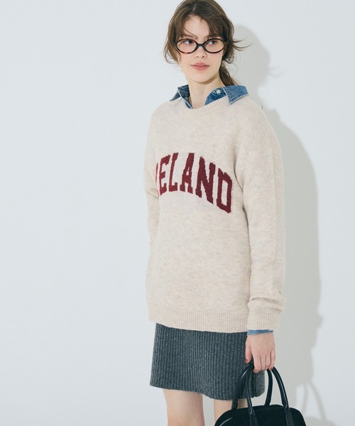 coca（coca）（コカ）の「モヘヤ風アソートロゴニットトップス（ニット/セーター・メンズ・ライトベージュ/ブルー/グリーン/ライトグレー・L/M/XL）」の11枚目の写真