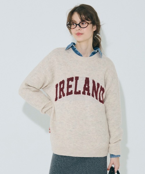 coca（coca）（コカ）の「モヘヤ風アソートロゴニットトップス（ニット/セーター・メンズ・ライトベージュ/ブルー/グリーン/ライトグレー・L/M/XL）」の13枚目の写真