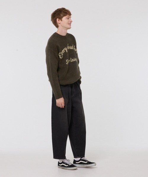 coca（coca）（コカ）の「モヘヤ風アソートロゴニットトップス（ニット/セーター・メンズ・ライトベージュ/ブルー/グリーン/ライトグレー・L/M/XL）」の18枚目の写真