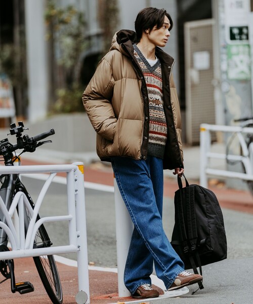 別注】＜TAION＞リバーシブル ダウン フーディ ジャケット（ダウン