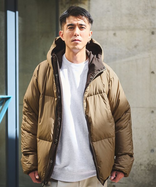 別注】＜TAION＞リバーシブル ダウン フーディ ジャケット（ダウン