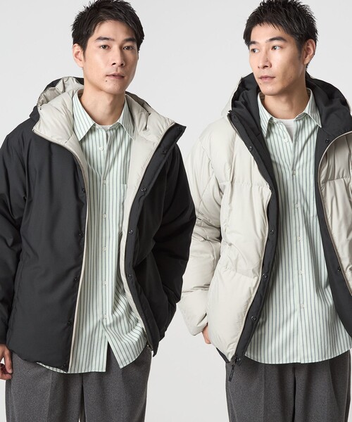 セール】【別注】＜TAION＞リバーシブル ダウン フーディ ジャケット