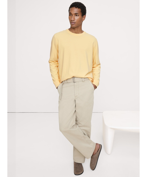 Banana Republic（バナナリパブリック）の「サンフェード ヘビーウェイト コットンTシャツ（Tシャツ/カットソー・メンズ・イエロー/ブルー・S/M/L/XL）」の3枚目の写真