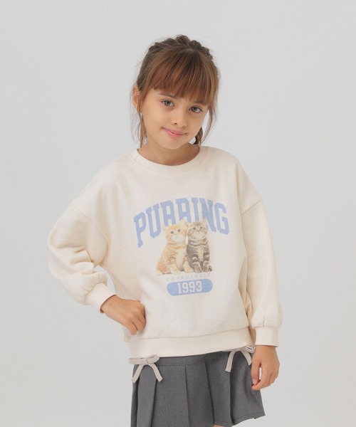 GLOBAL WORK（グローバルワーク）の「ヘビロテスウェットワイド/T/587902（スウェット・キッズ・オフホワイト/パープル系その他/ブルー系その他・120cm/110cm/100cm）」の7枚目の写真