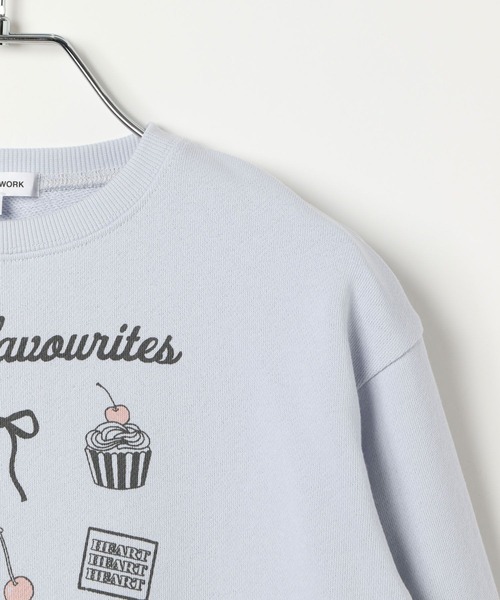 GLOBAL WORK（グローバルワーク）の「ヘビロテスウェットワイド/T/587902（スウェット・キッズ・オフホワイト/パープル系その他/ブルー系その他・120cm/110cm/100cm）」の17枚目の写真