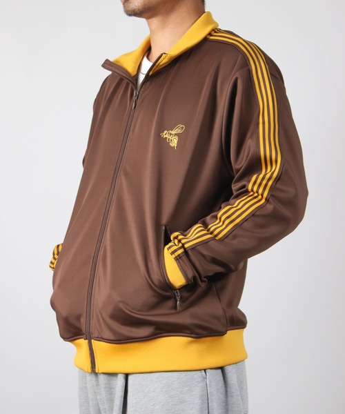 Evisu ブラウンジャージ セットアップ セール】【セットアップ対応】Line Track Jacket / ライントラック