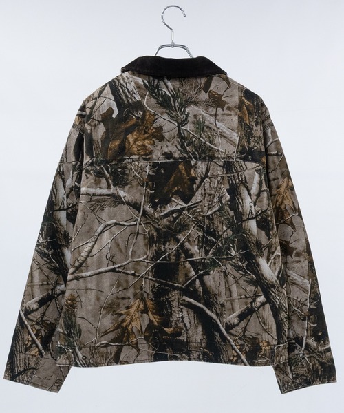 13】リアルツリーカモ 襟コーデュロイ ジャケット（ミリタリー