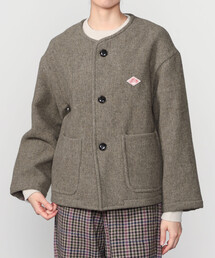 DANTON ノーカラージャケット ベージュ【Mサイズ】 DANTON ノーカラージャケット ベージュ【Mサイズ】 DANTON