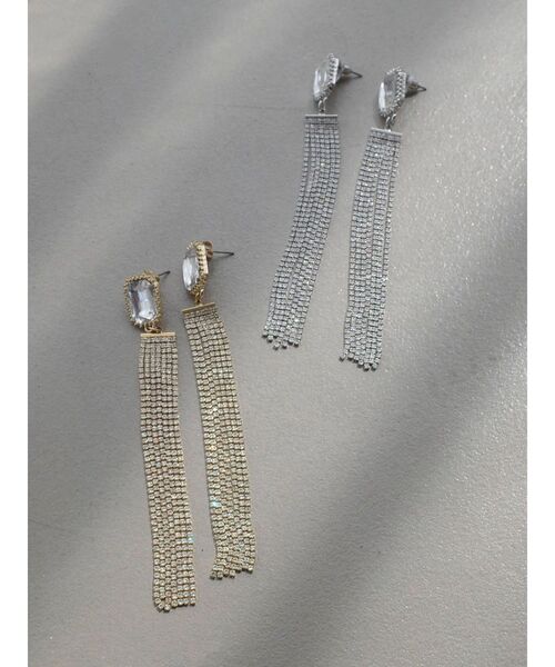 EATME（イートミー）の「ゴージャスビジューロングピアス（ピアス（両耳用）・レディース・ゴールド/シルバー・FREE）」の10枚目の写真