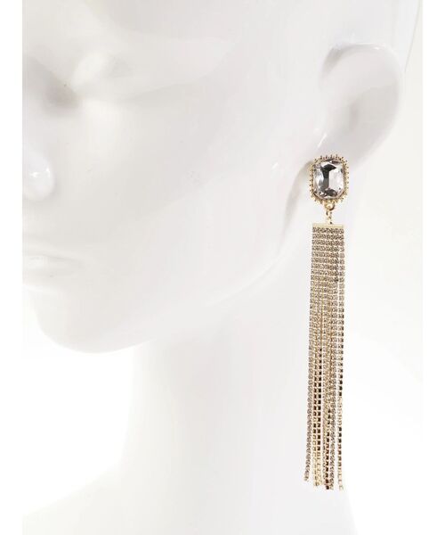 EATME（イートミー）の「ゴージャスビジューロングピアス（ピアス（両耳用）・レディース・ゴールド/シルバー・FREE）」の4枚目の写真