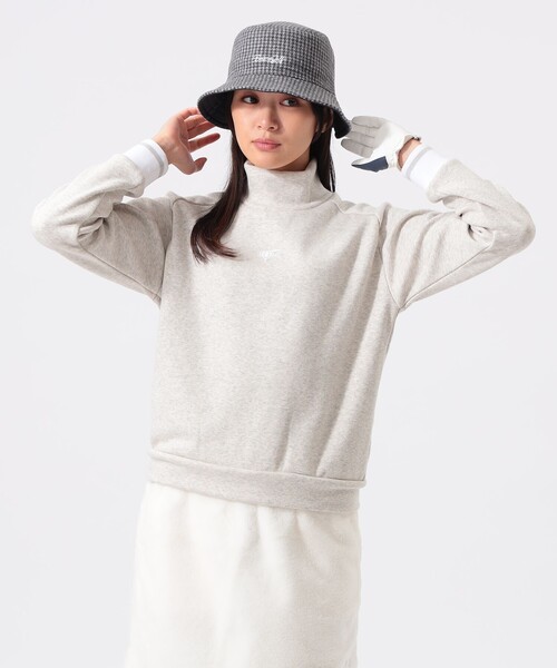 BEAMS GOLF（ビームスゴルフ）の「ORANGE LABEL / 裏起毛 ハイネック プルオーバー（スウェット・レディース・ブラック/ホワイト/グレー・LARGE/MEDIUM/SMALL）」の3枚目の写真