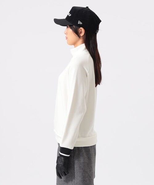 BEAMS GOLF（ビームスゴルフ）の「ORANGE LABEL / 裏起毛 ハイネック プルオーバー（スウェット・レディース・ブラック/ホワイト/グレー・LARGE/MEDIUM/SMALL）」の9枚目の写真