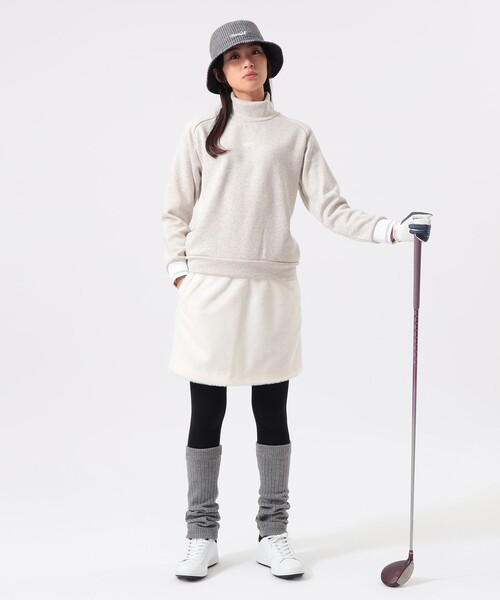 BEAMS GOLF（ビームスゴルフ）の「ORANGE LABEL / 裏起毛 ハイネック プルオーバー（スウェット・レディース・ブラック/ホワイト/グレー・LARGE/MEDIUM/SMALL）」の12枚目の写真