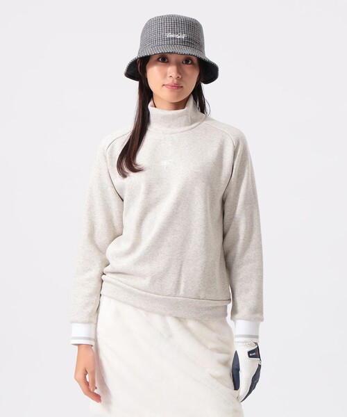 BEAMS GOLF（ビームスゴルフ）の「ORANGE LABEL / 裏起毛 ハイネック プルオーバー（スウェット・レディース・ブラック/ホワイト/グレー・LARGE/MEDIUM/SMALL）」の15枚目の写真