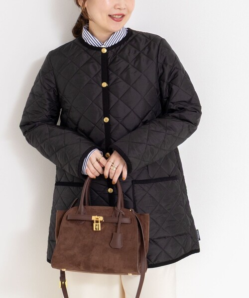 NOLLEY’S（ノーリーズ）の「【Traditional WeatherWear/トラディショナルウェザーウェア】ARKLEY MIDDLE（ブルゾン・レディース・アイボリー/ブラック・34/36）」の2枚目の写真