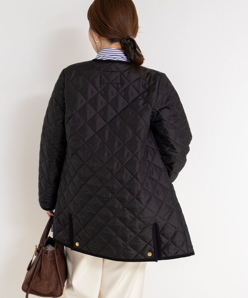 NOLLEY’S（ノーリーズ）の「【Traditional WeatherWear/トラディショナルウェザーウェア】ARKLEY MIDDLE（ブルゾン・レディース・アイボリー/ブラック・34/36）」の6枚目の写真